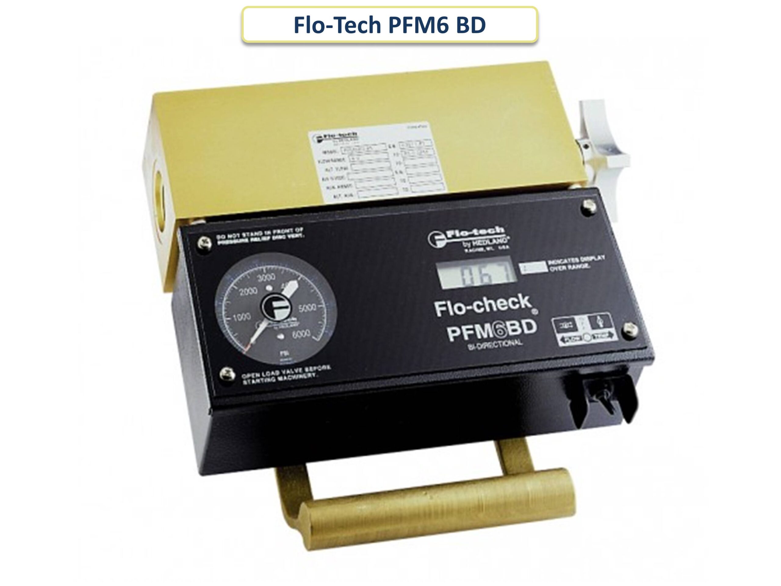 Двунаправленный портативный гидравлический тестер Flo-Tech PFM6 BD - слайдер