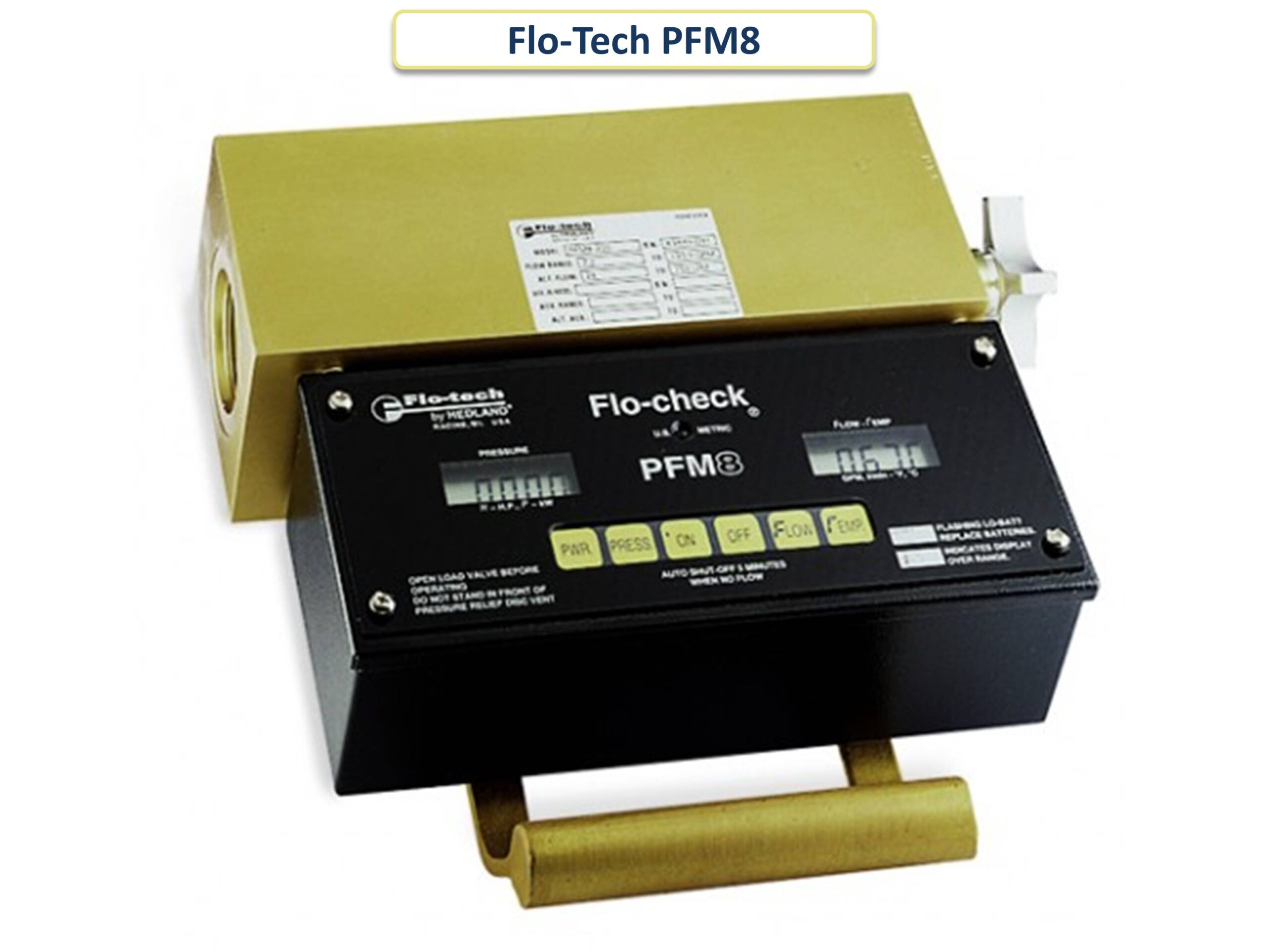 Цифровой гидравлический тестер с динамометром Flo-Tech PFM8 - слайдер